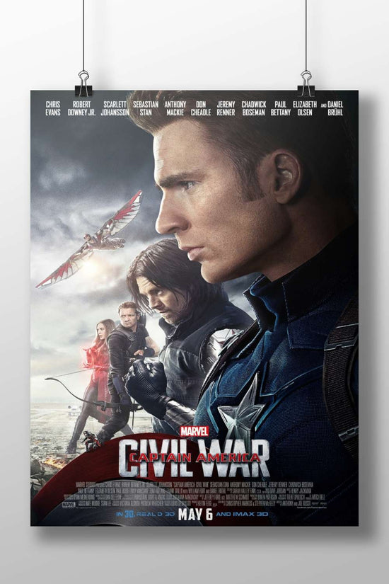 Captain America: Civil War Steve Rogers - Iconic Hero Poster