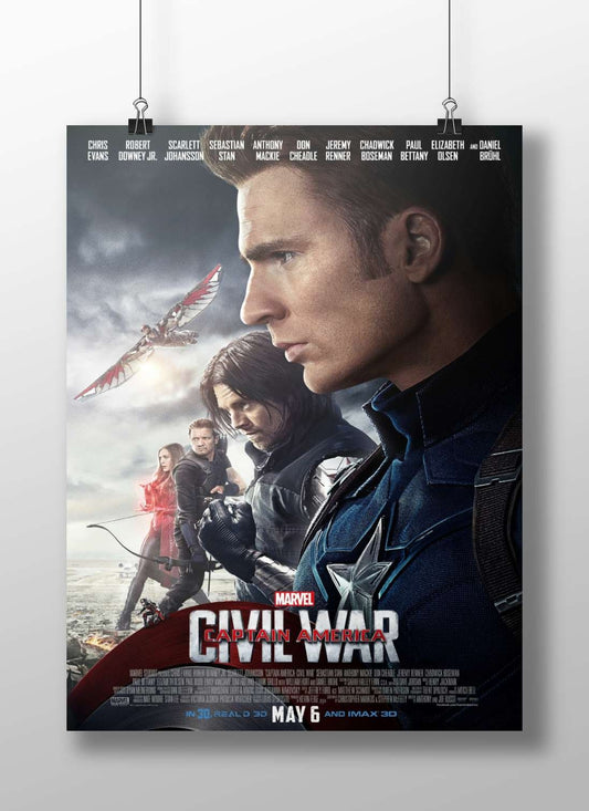 Captain America: Civil War Steve Rogers - Iconic Hero Poster