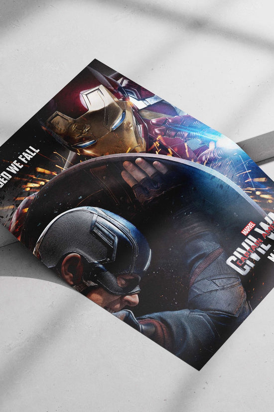 Captain America (Steve Rogers) and Iron Man (Tony Stark) from Marvel's Captain America: Civil War