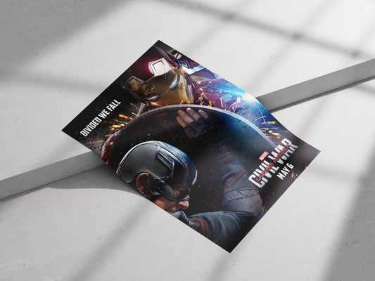 Captain America (Steve Rogers) and Iron Man (Tony Stark) from Marvel's Captain America: Civil War
