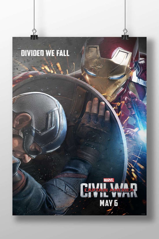 Captain America (Steve Rogers) and Iron Man (Tony Stark) from Marvel's Captain America: Civil War