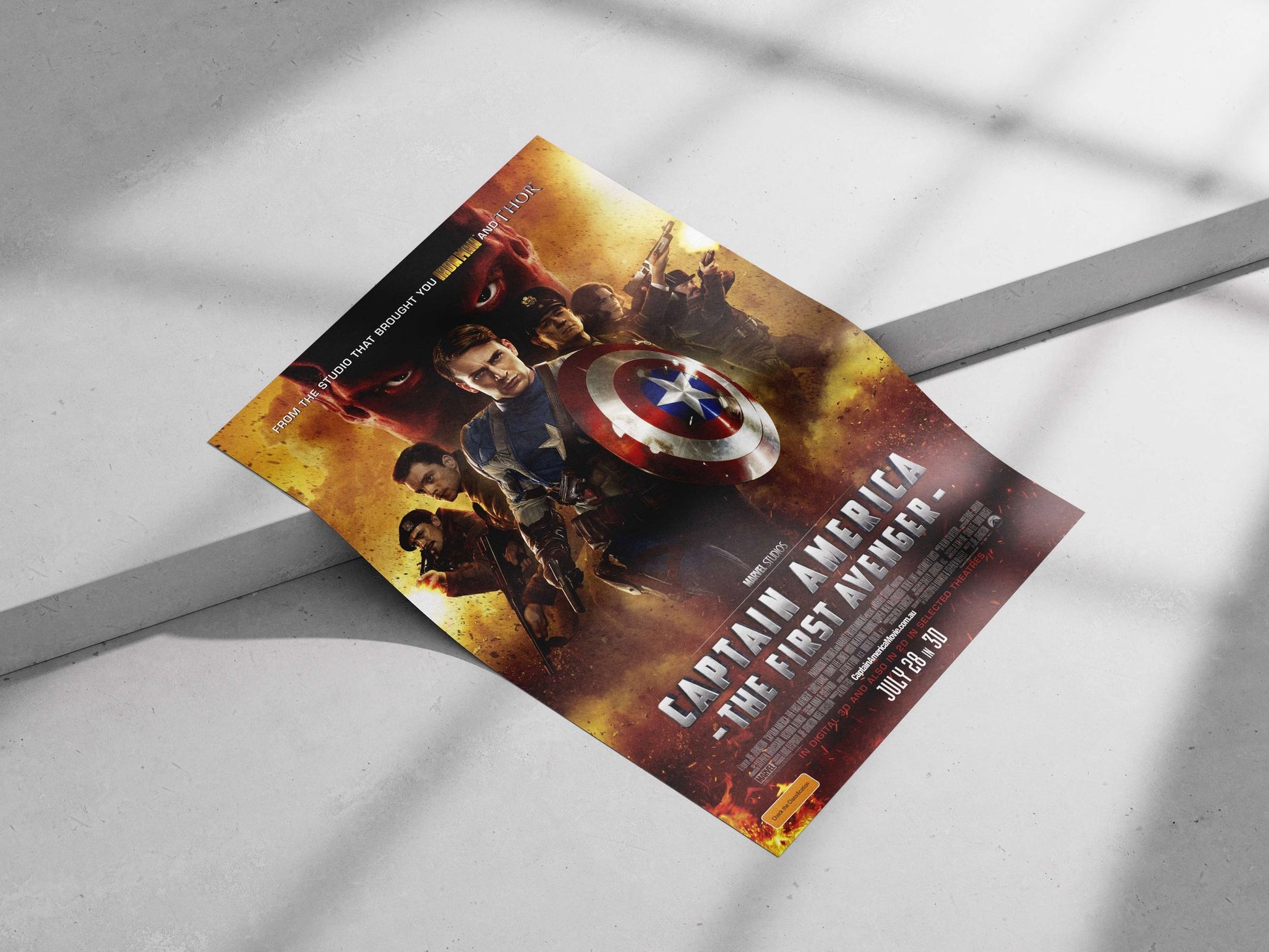 Captain America (Steve Rogers) from Marvel Studios' "Captain America: The First Avenger" franchise Captain America