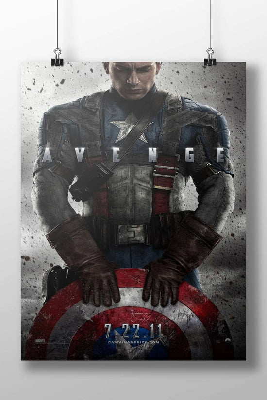 Captain America (Steve Rogers) from Marvel's *The Avengers* Captain America - The Avenger Poster