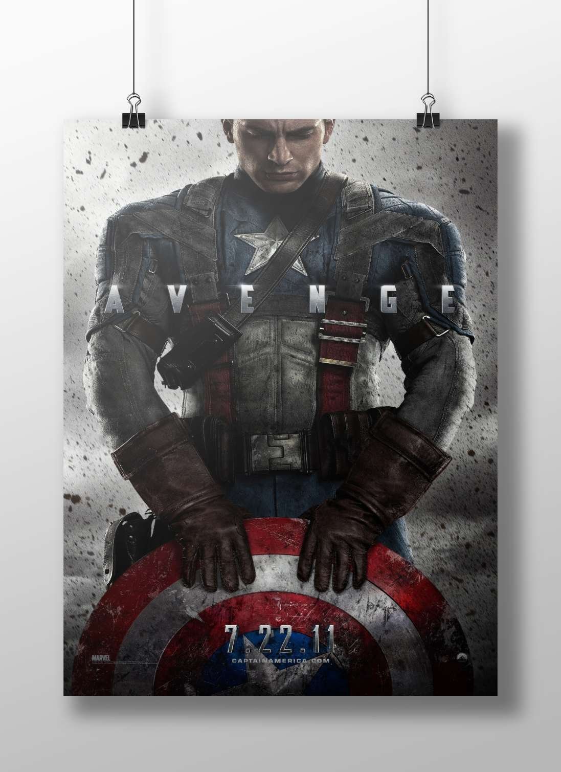 Captain America (Steve Rogers) from Marvel's *The Avengers* Captain America - The Avenger Poster