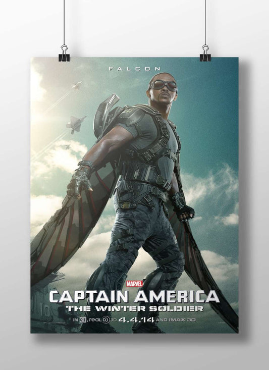 Falcon (Sam Wilson) in Captain America: The Winter Soldier Falcon - Freedom Seeker Poster