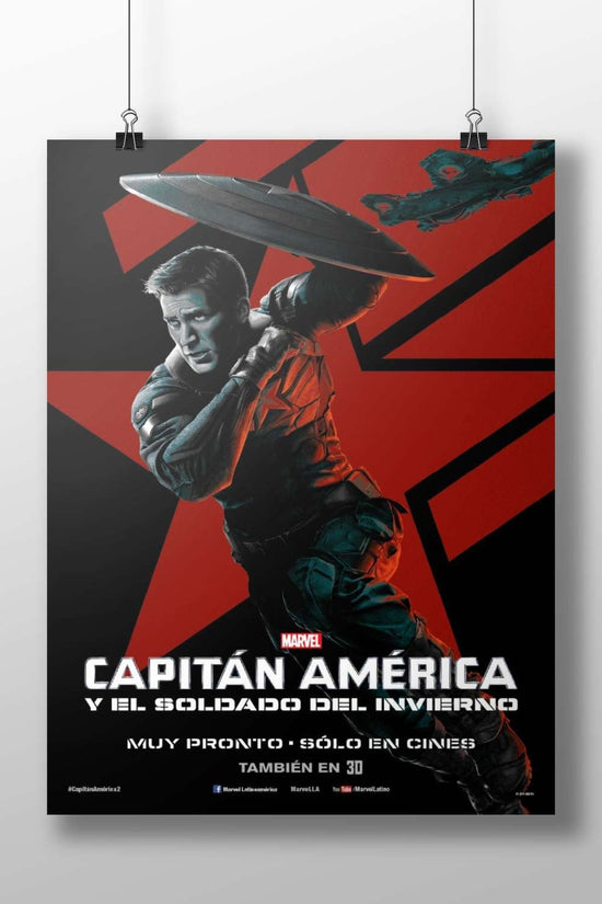 Captain America (Marvel character) from the film "Captain America: The Winter Soldier" (Spanish title confirmed