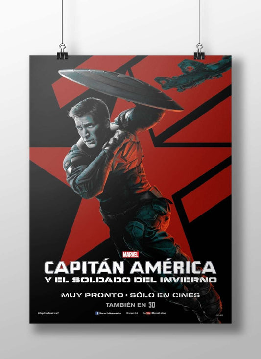 Captain America (Marvel character) from the film "Captain America: The Winter Soldier" (Spanish title confirmed