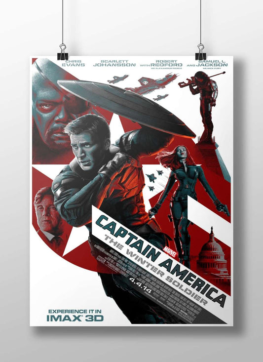 Captain America: The Winter Soldier (Marvel Cinematic Universe film starring Chris Evans, Scarlett Johansson). Captain