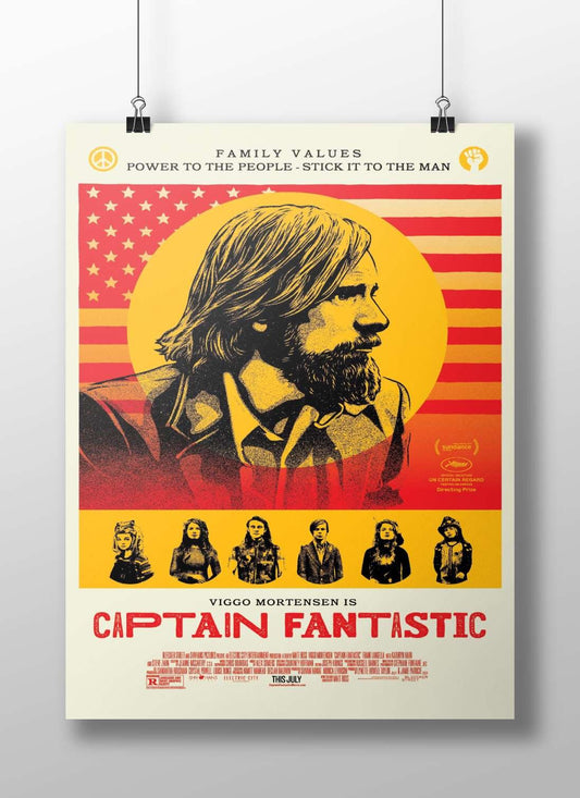Captain Fantastic (movie) Captain - Visionary Family Poster