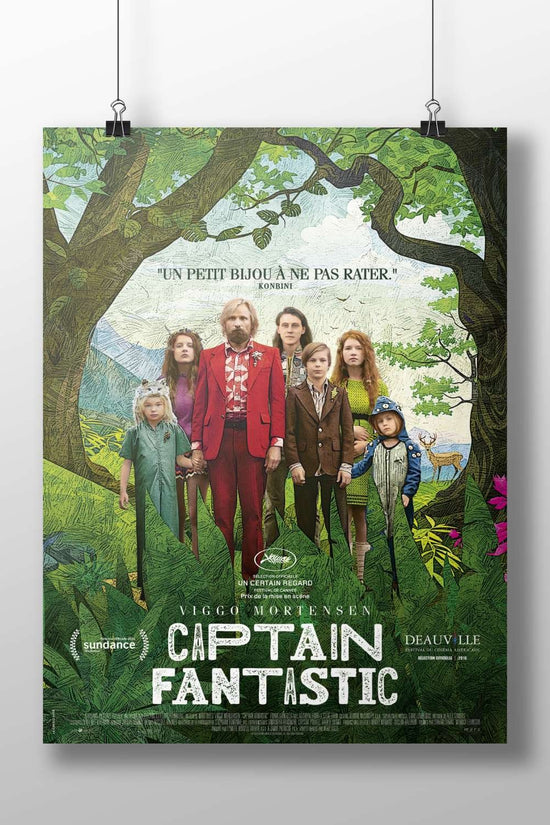 Captain Fantastic (movie starring Viggo Mortensen) Captain - Heartwarming Family Poster