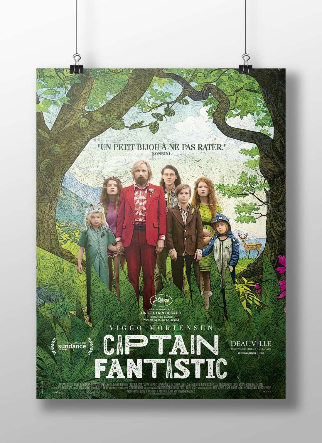 Captain Fantastic (movie starring Viggo Mortensen) Captain - Heartwarming Family Poster