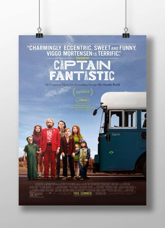 Captain Fantastic (movie) Captain - Adventure Family Poster