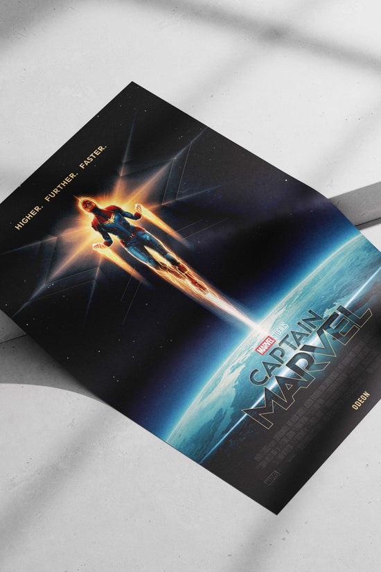 Captain Marvel (the superhero character from Marvel Studios' film) Captain Marvel - Iconic Powerhouse Poster