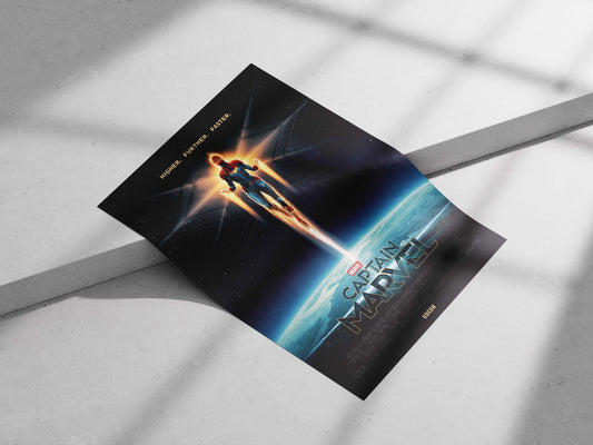 Captain Marvel (the superhero character from Marvel Studios' film) Captain Marvel - Iconic Powerhouse Poster
