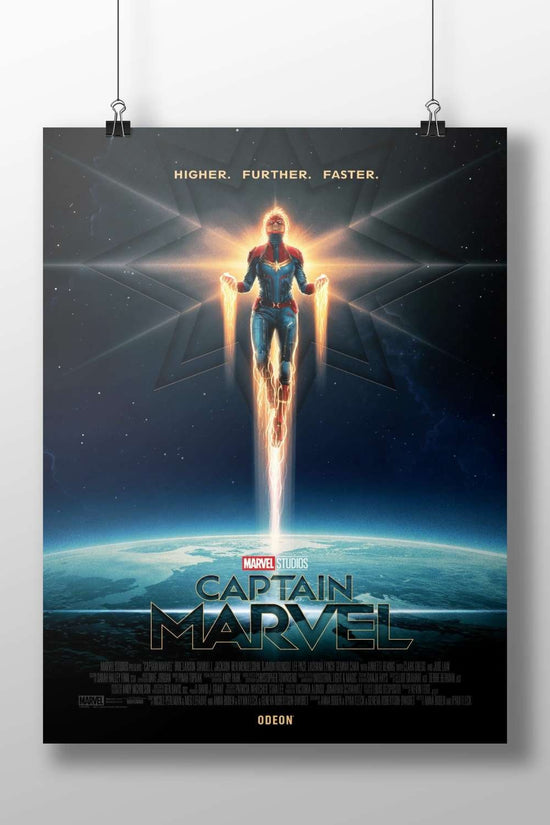 Captain Marvel (the superhero character from Marvel Studios' film) Captain Marvel - Iconic Powerhouse Poster