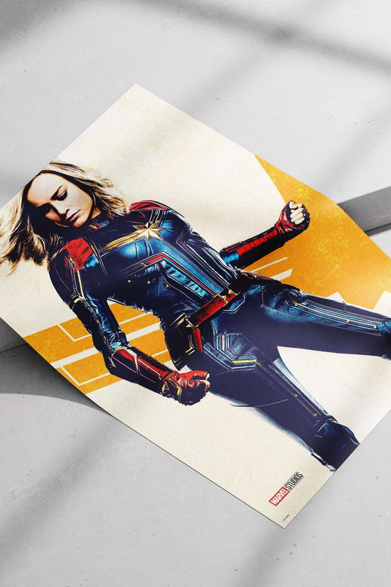 Carol Danvers as Captain Marvel from Marvel Cinematic Universe Captain Marvel - Iconic Power Poster
