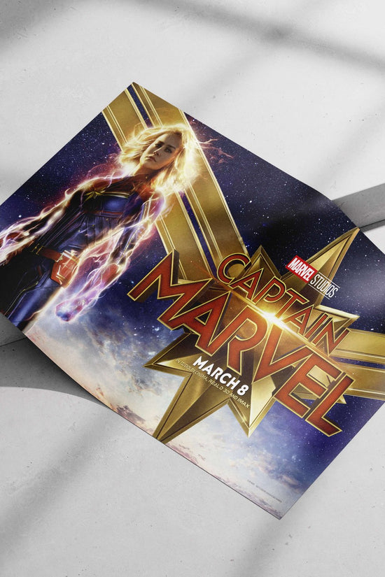 Captain Marvel (Carol Danvers) from Marvel Cinematic Universe Captain Marvel - Iconic Pop Art Poster