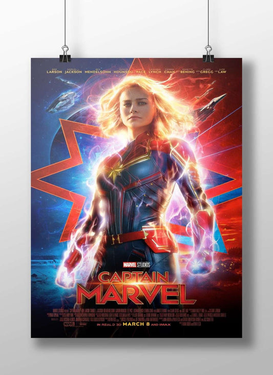 Captain Marvel (Marvel Cinematic Universe character) Captain Marvel - Iconic Power Poster