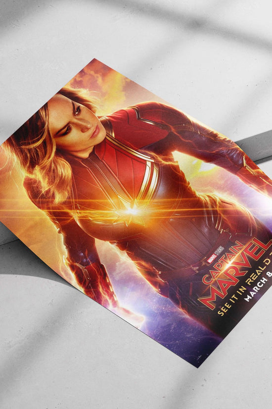 Captain Marvel (Marvel Comics character, Marvel Cinematic Universe franchise) Captain Marvel - Iconic Hero Poster