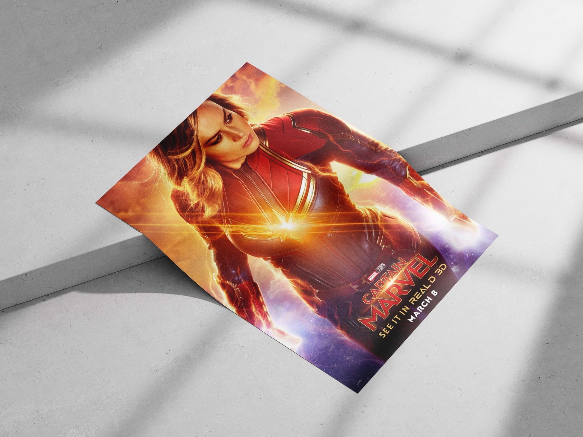 Captain Marvel (Marvel Comics character, Marvel Cinematic Universe franchise) Captain Marvel - Iconic Hero Poster