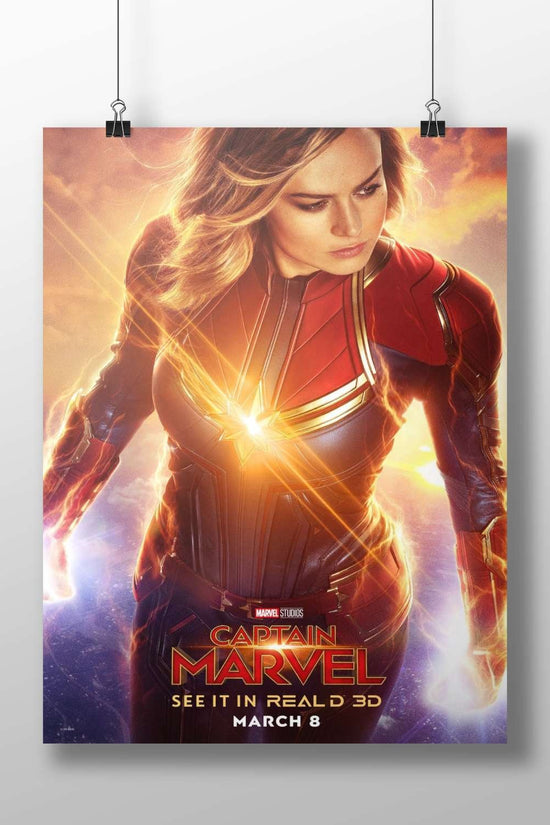 Captain Marvel (Marvel Comics character, Marvel Cinematic Universe franchise) Captain Marvel - Iconic Hero Poster