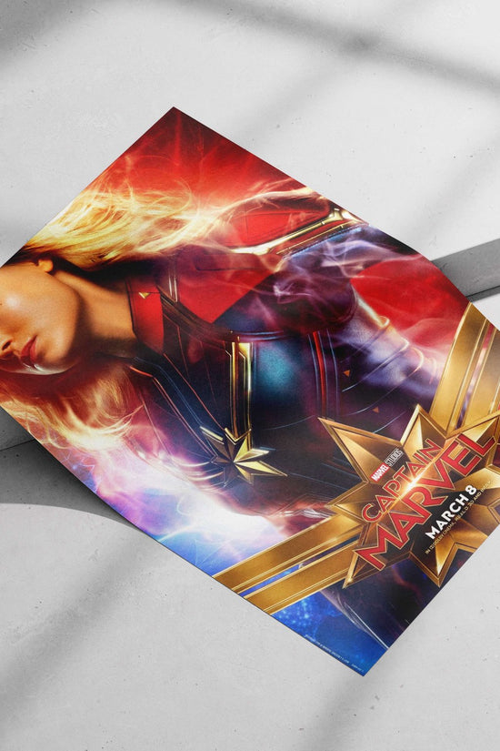 Captain Marvel (Carol Danvers) from Marvel Studios' franchise. Captain Marvel - Strong Female Lead Poster