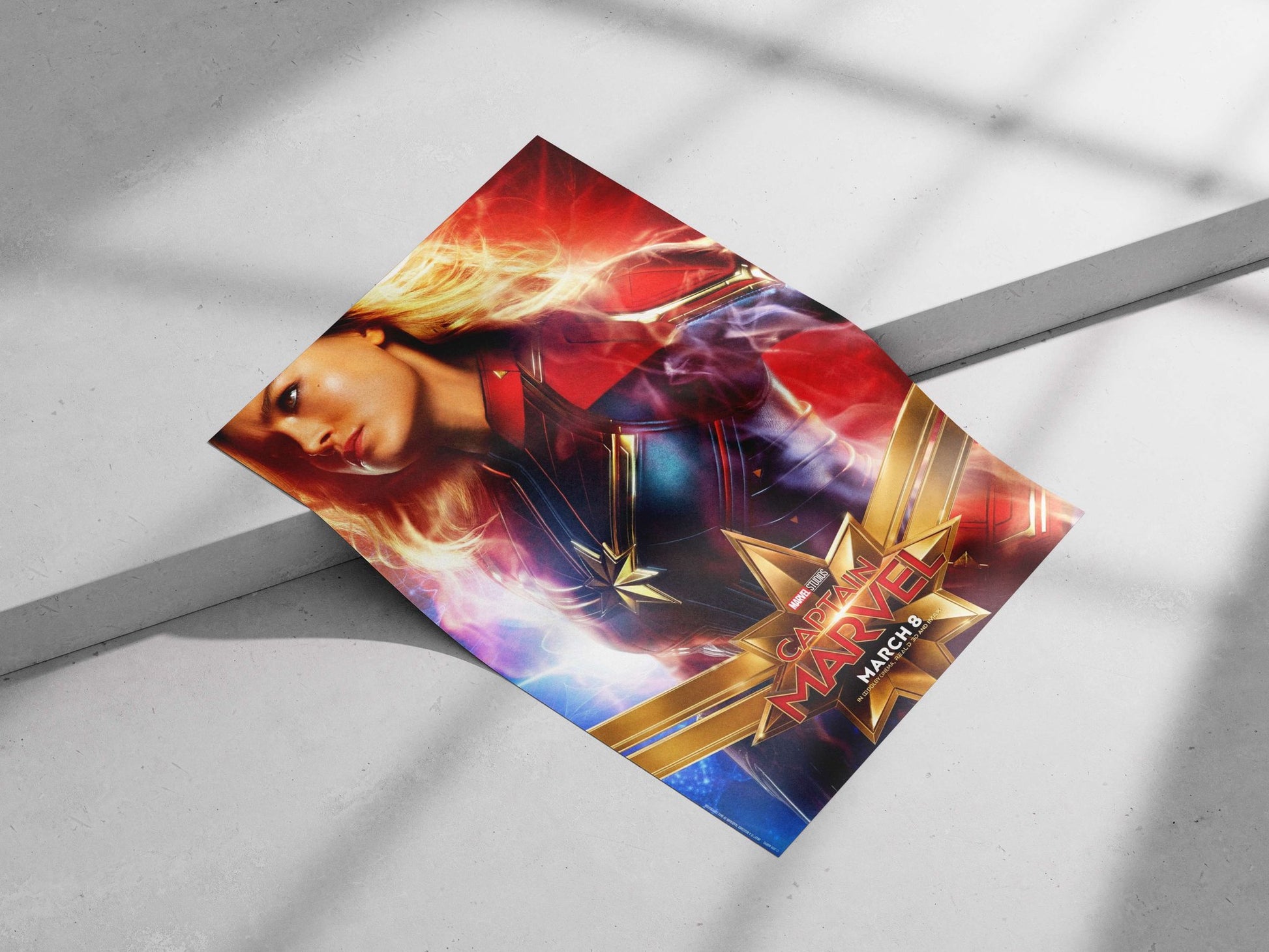 Captain Marvel (Carol Danvers) from Marvel Studios' franchise. Captain Marvel - Strong Female Lead Poster