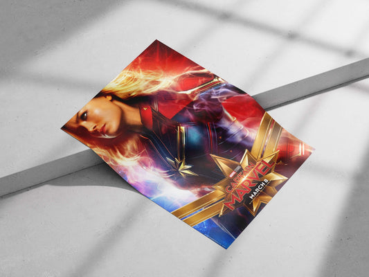 Captain Marvel (Carol Danvers) from Marvel Studios' franchise. Captain Marvel - Strong Female Lead Poster