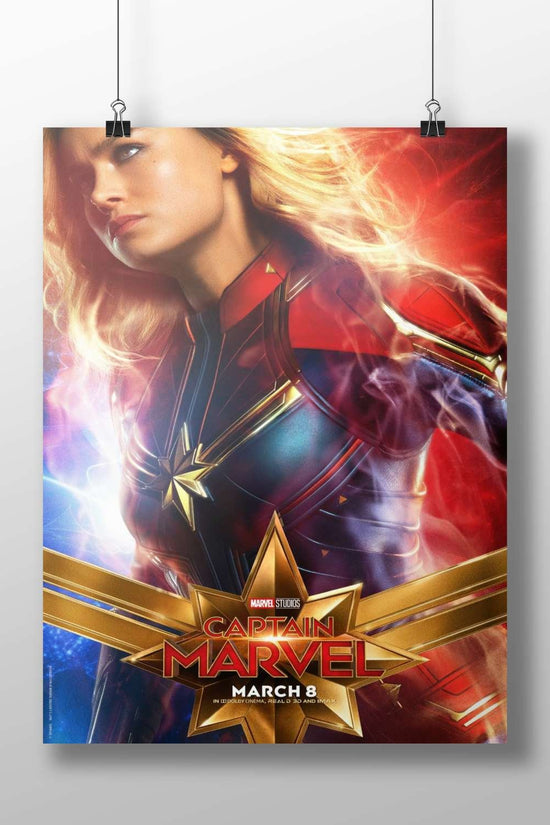 Captain Marvel (Carol Danvers) from Marvel Studios' franchise. Captain Marvel - Strong Female Lead Poster