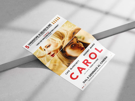 The film "Carol" starring Cate Blanchett and Rooney Mara. Carol - Classic Love Story Poster