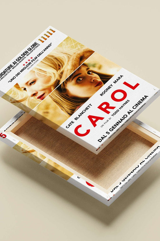 The film "Carol" starring Cate Blanchett and Rooney Mara. Carol - Classic Love Story Poster