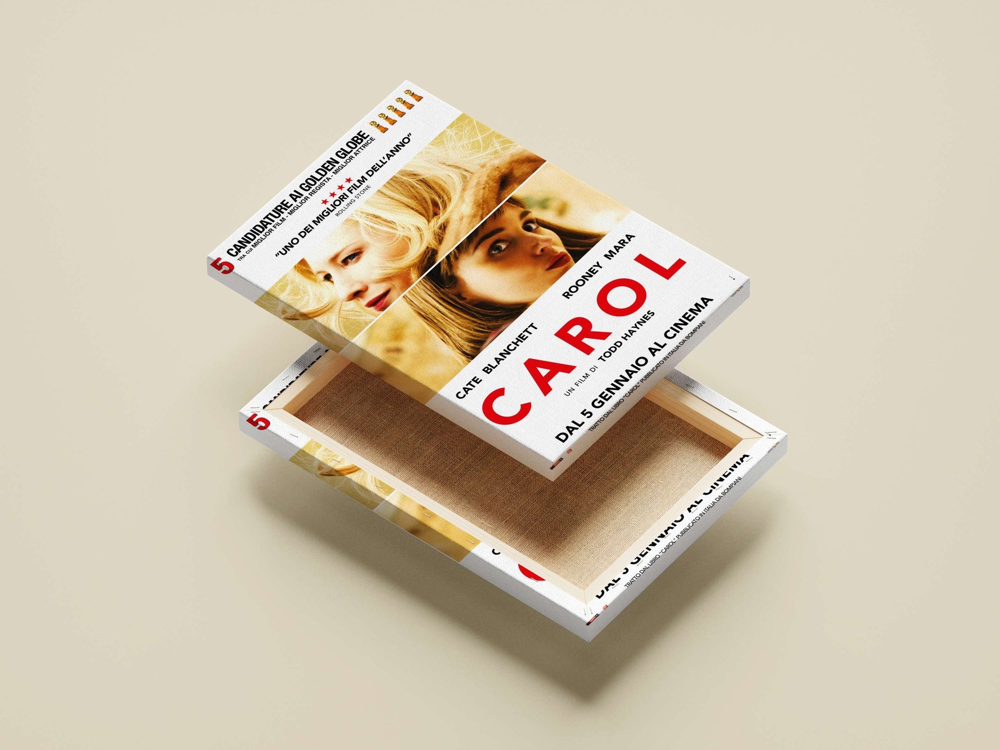 The film "Carol" starring Cate Blanchett and Rooney Mara. Carol - Classic Love Story Poster