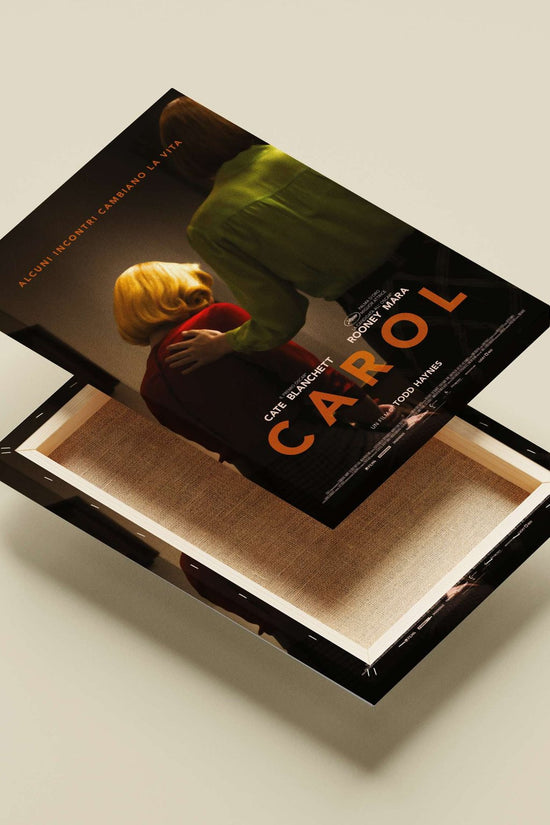 The film *Carol* starring Cate Blanchett and Rooney Mara. Carol - Heartfelt Romance Poster