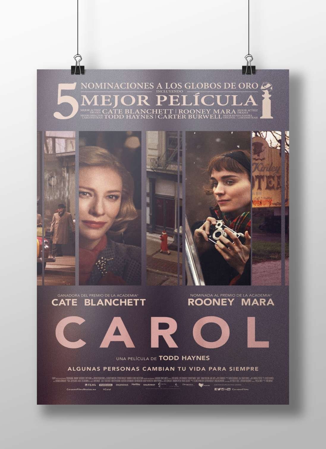 Carol (the 2015 film directed by Todd Haynes, starring Cate Blanchett and Rooney Mara) Carol