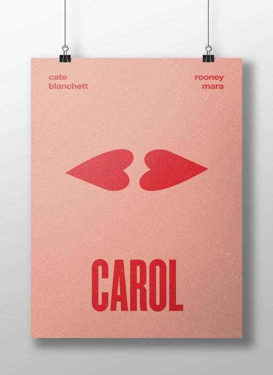 The film CAROL starring Cate Blanchett and Rooney Mara Carol - Classic Love Story Poster
