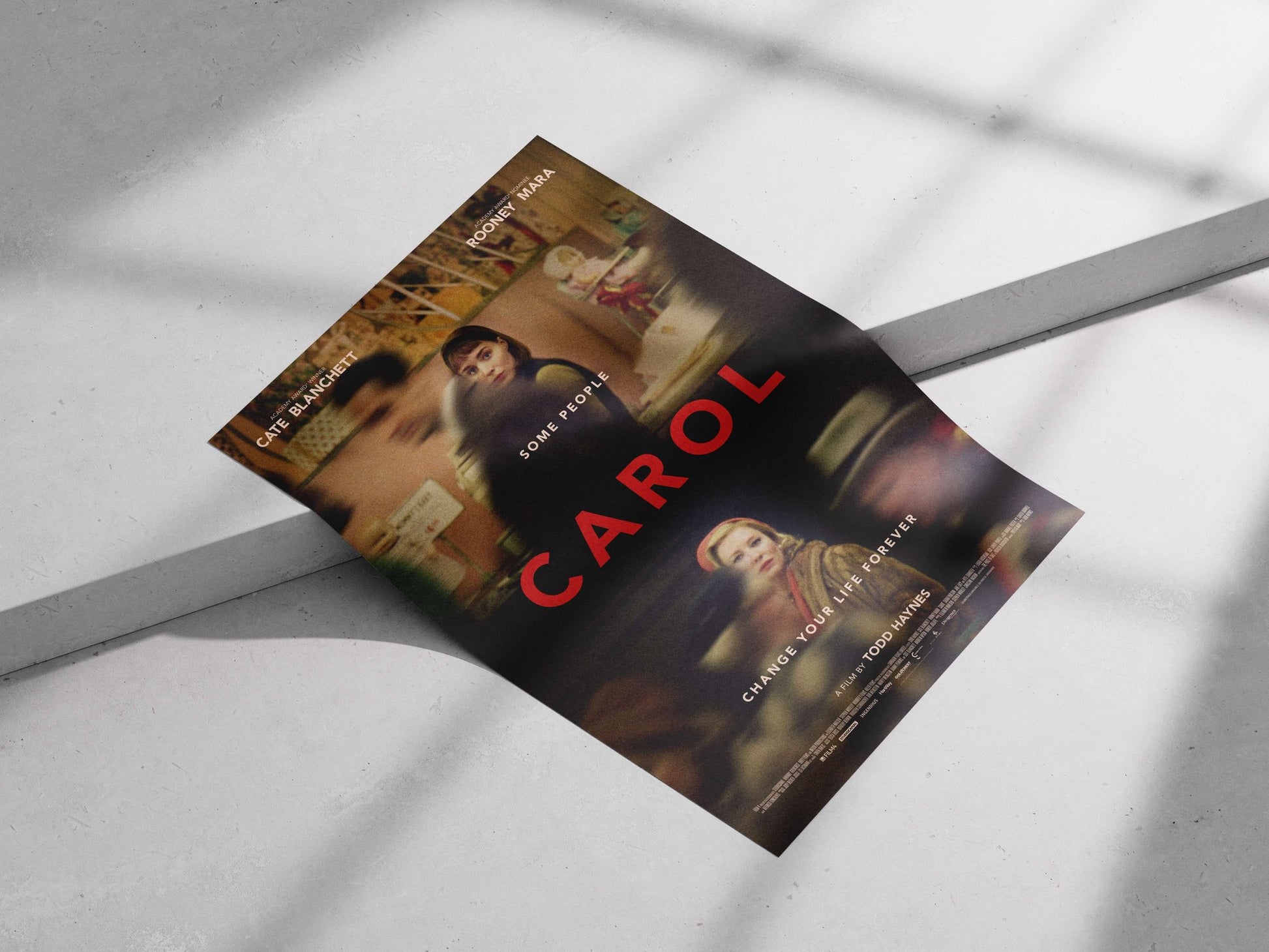 Carol (the film by Todd Haynes) Edith Carrington - Searing Gaze Poster