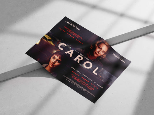 The film "Carol" starring Cate Blanchett and Rooney Mara Carol - Winter Romance Poster