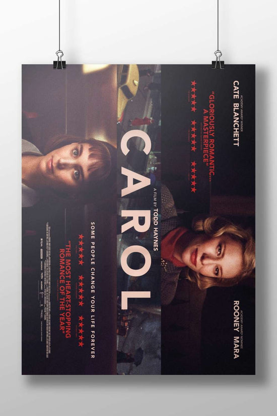The film "Carol" starring Cate Blanchett and Rooney Mara Carol - Winter Romance Poster