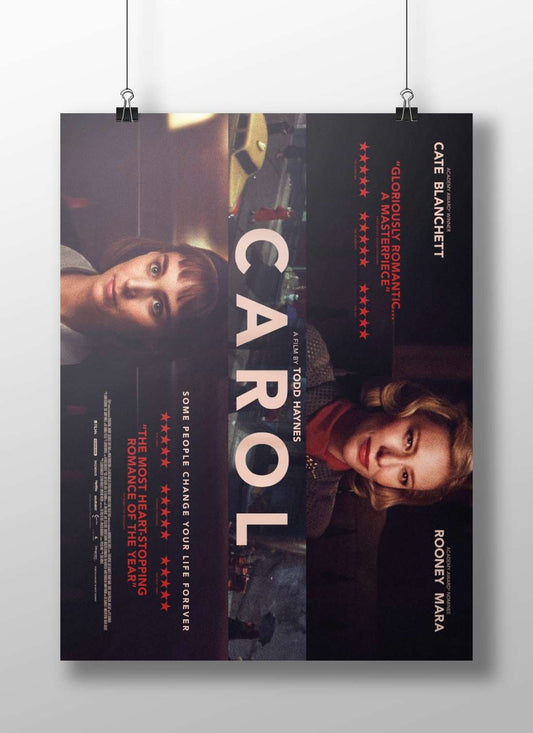 The film "Carol" starring Cate Blanchett and Rooney Mara Carol - Winter Romance Poster