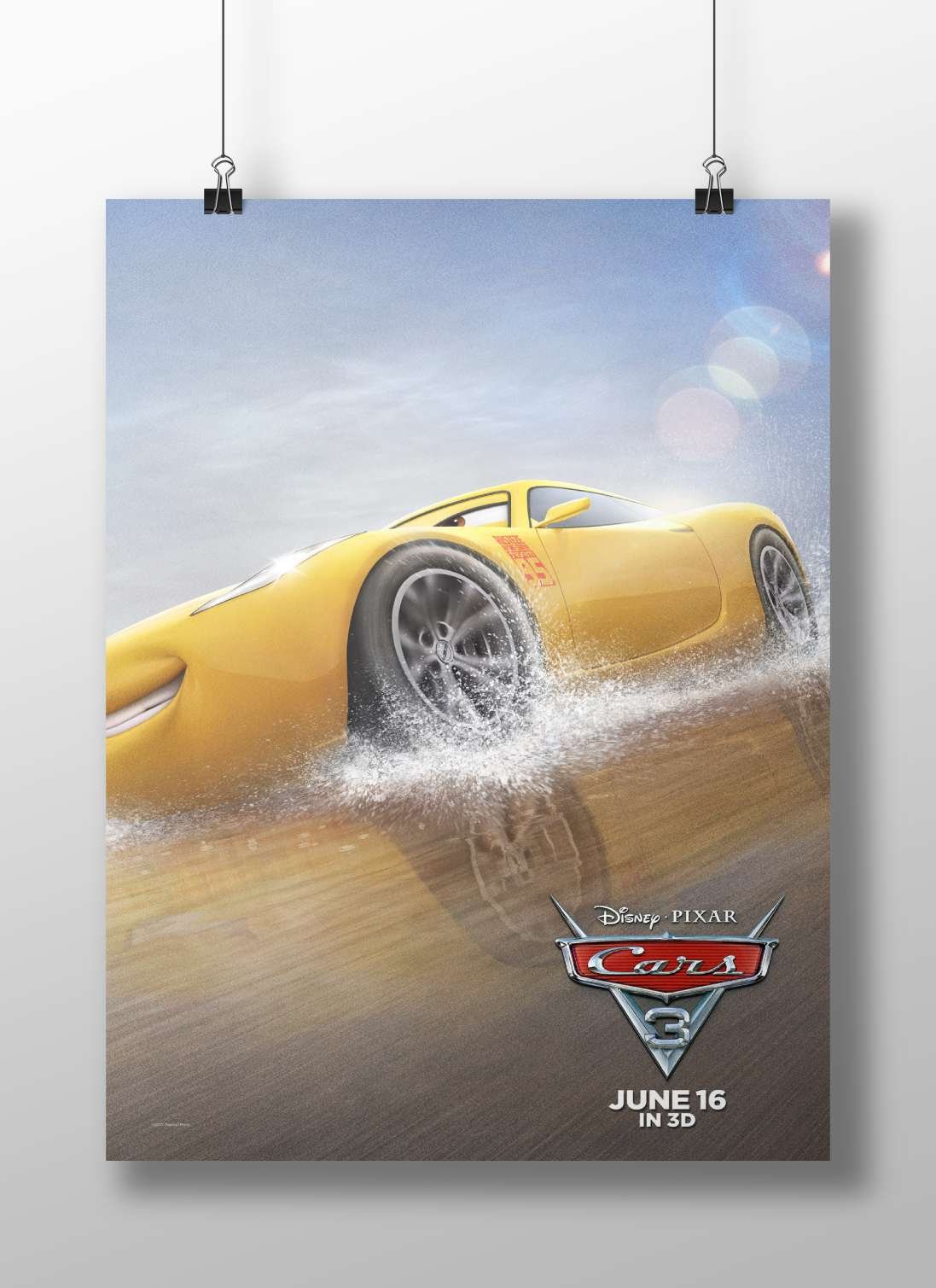 Lightning McQueen from Disney Pixar's Cars 3 Lightning Mcqueen - Speedy Icon Poster