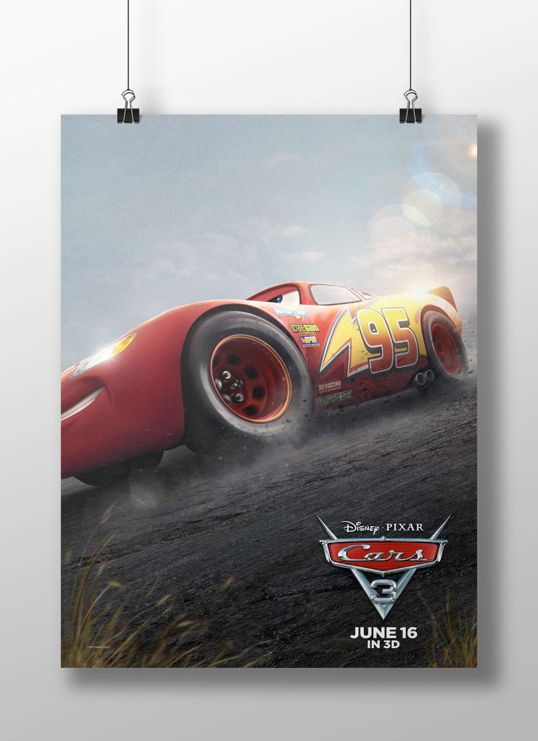 Lightning McQueen (Cars 3) Lightning Mcqueen - Turbocharged Poster