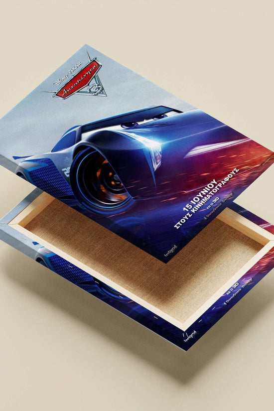 Disney Pixar Cars 3 Lightning Mcqueen - Racing Icon Poster