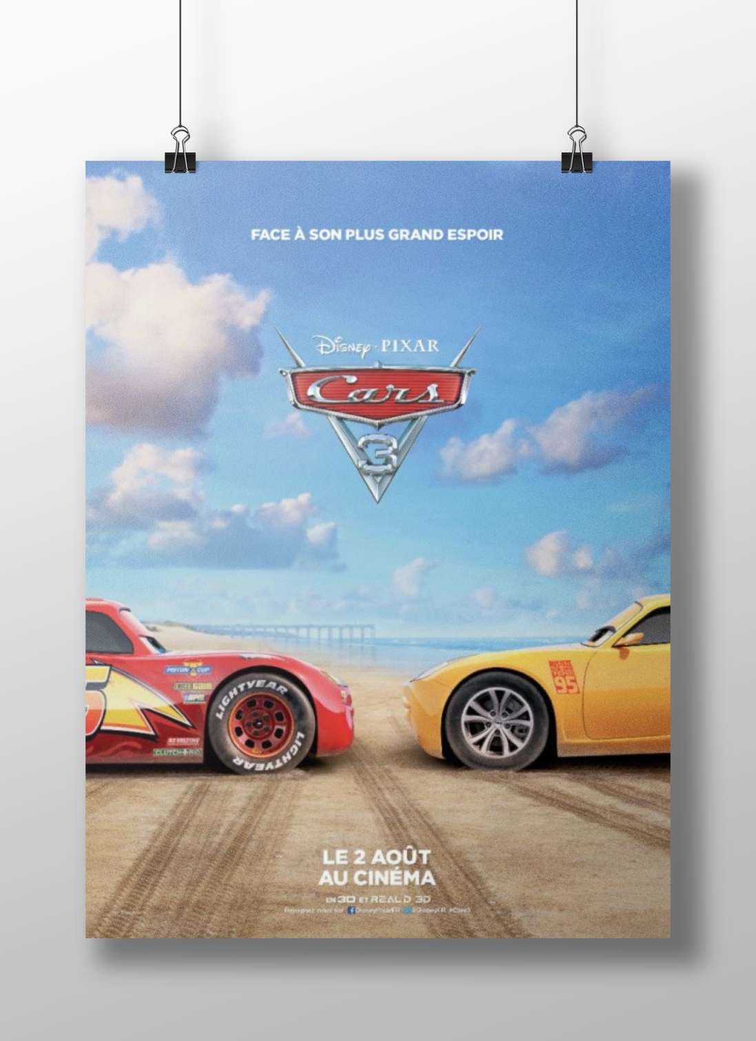 Lightning McQueen and Francesco Bernoulli (car models) from Disney Pixar Cars franchise Lightning Mcqueen -
