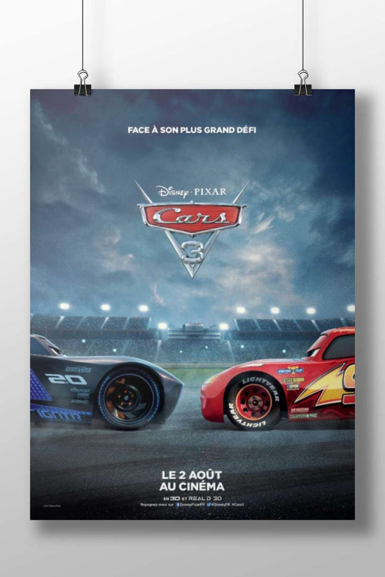 Lightning McQueen and Jackson Storm from Disney Pixar's Cars 3. Lightning Mcqueen & Jackson Storm