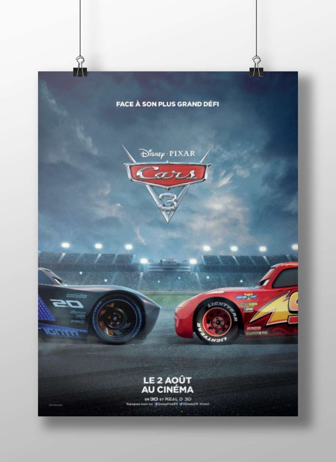 Lightning McQueen and Jackson Storm from Disney Pixar's Cars 3. Lightning Mcqueen & Jackson Storm
