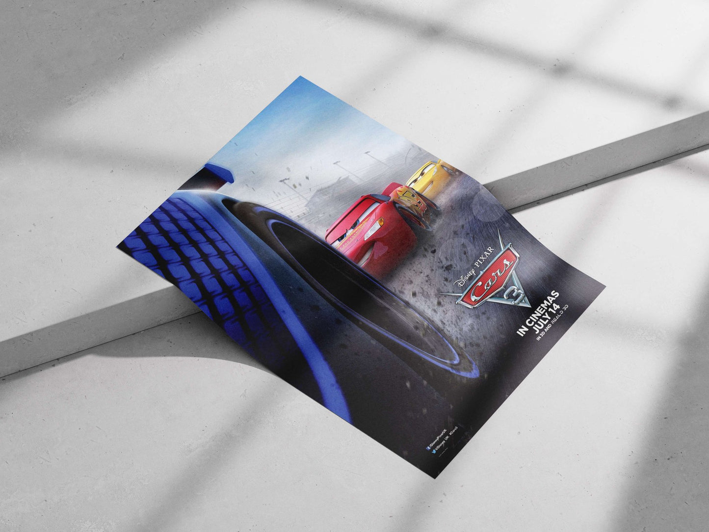 Disney Pixar's Cars 3 (specifically featuring Lightning McQueen) Lightning Mcqueen - Speedster Edition Poster