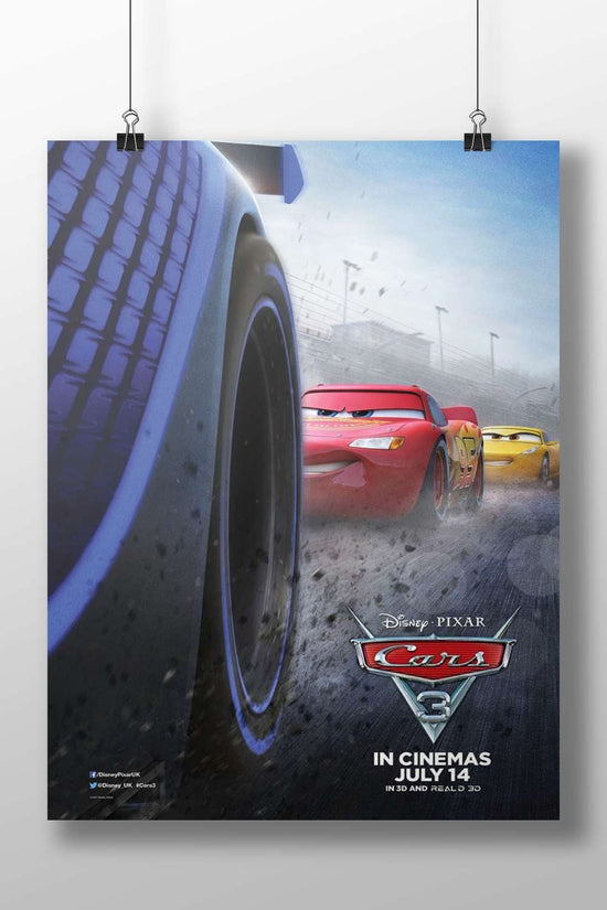 Disney Pixar's Cars 3 (specifically featuring Lightning McQueen) Lightning Mcqueen - Speedster Edition Poster