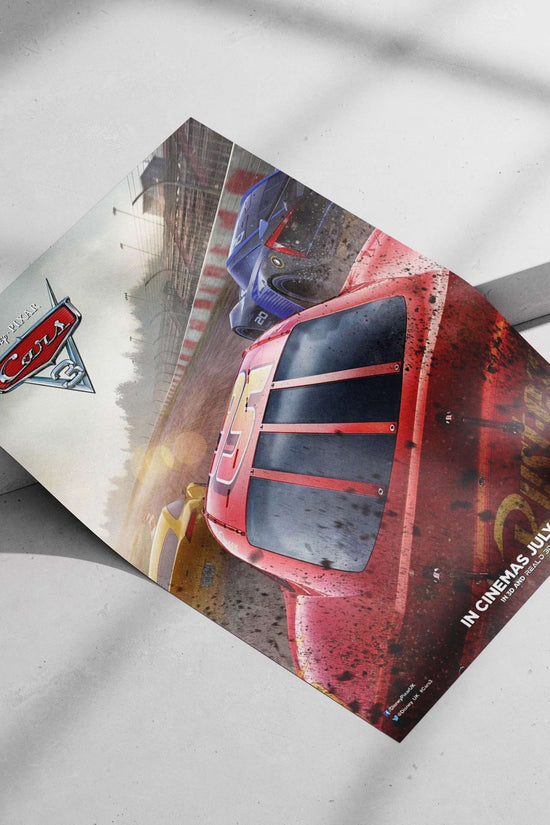 Cars 3 (Disney Pixar's animated film franchise) Lightning Mcqueen - Turbocharged Icon Poster