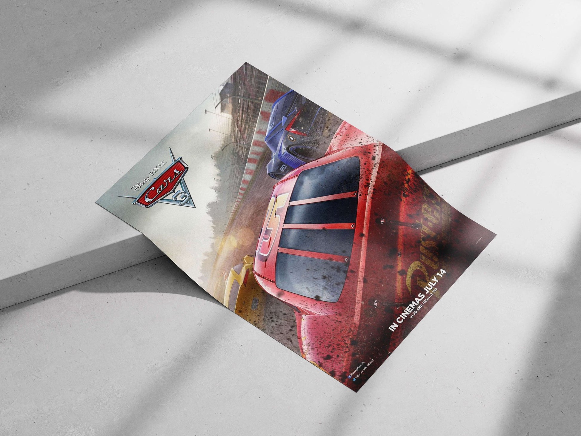 Cars 3 (Disney Pixar's animated film franchise) Lightning Mcqueen - Turbocharged Icon Poster