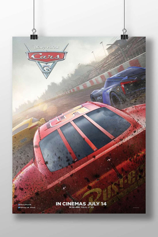 Cars 3 (Disney Pixar's animated film franchise) Lightning Mcqueen - Turbocharged Icon Poster